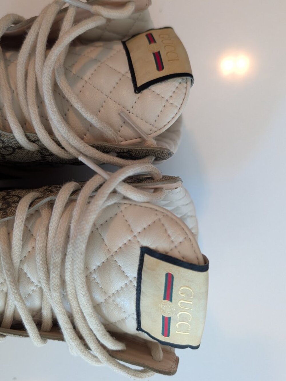 Gucci GG Supreme Platform Ankle Boots Size 39.5 - Picture 6 of 7